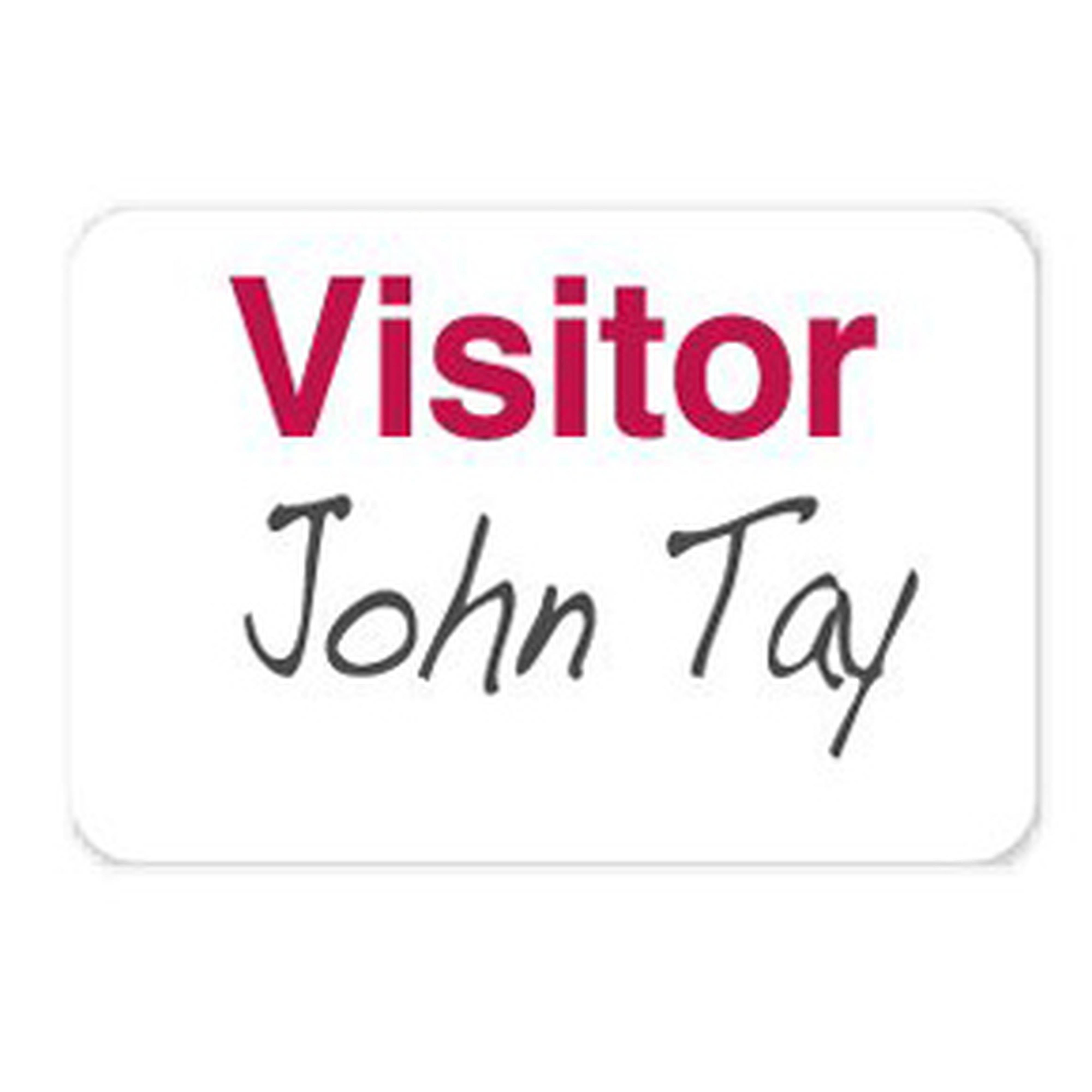 Non-Expiring Visitor Badge -  Adhesive, Hand-Writable (Pack of 1000) Non-Expiring Visitor Badge -  Adhesive, Hand-Writable (Pack of 1000)