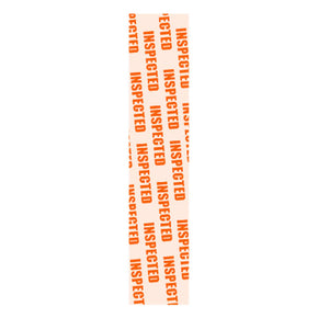 Orange adhesive non-expiring inspection band - IDenticard.com