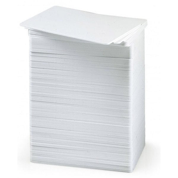 Bulk 1000 Pack - Premium Blank PVC Cards For ID Badge Printers - Graphic Quality White Plastic CR80 30 Mil (CR8030) By Specialist ID - Compatible With