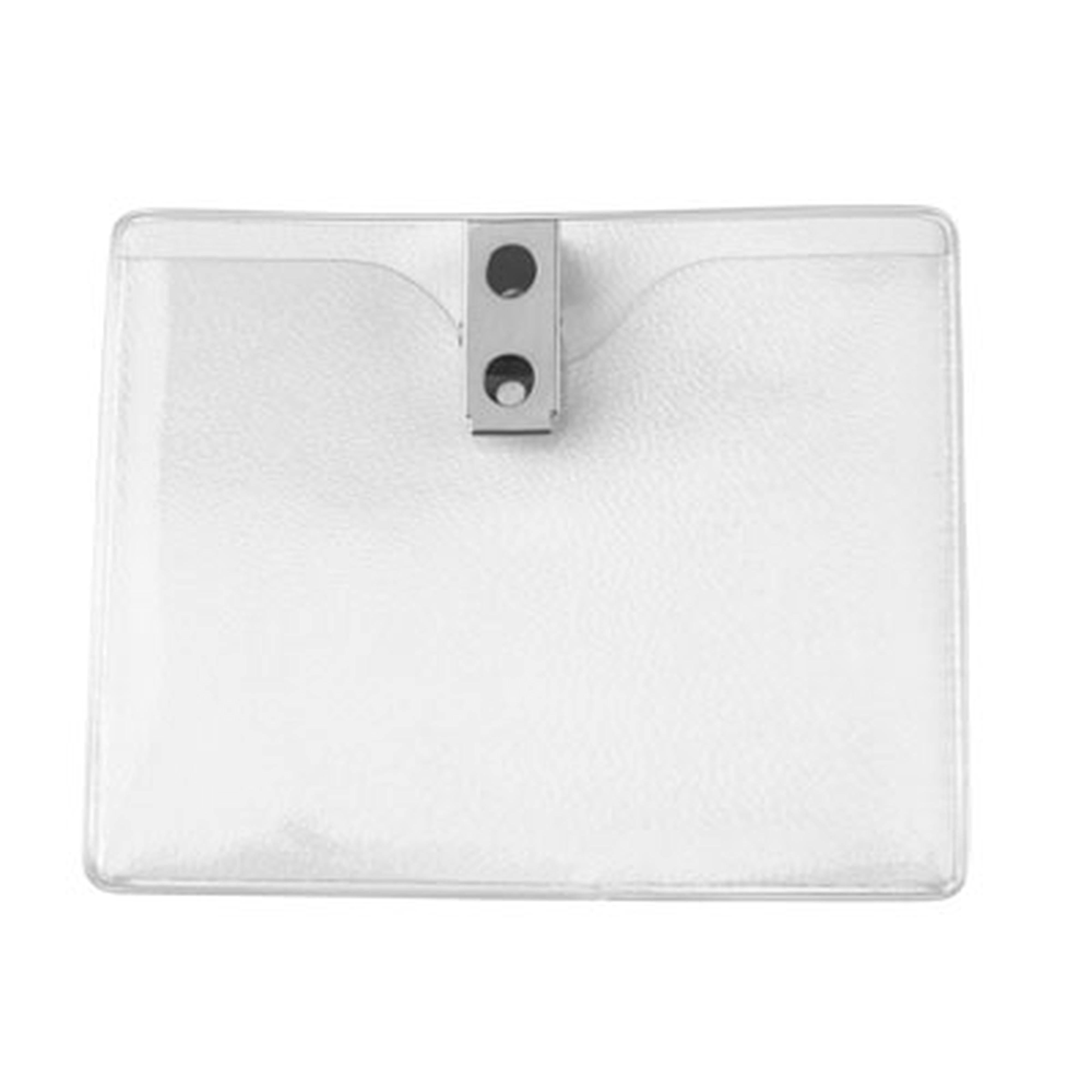 Orange Peel Texture Flexible Badge Holder with 2-Hole Clip Orange Peel Texture Flexible Badge Holder with 2-Hole Clip