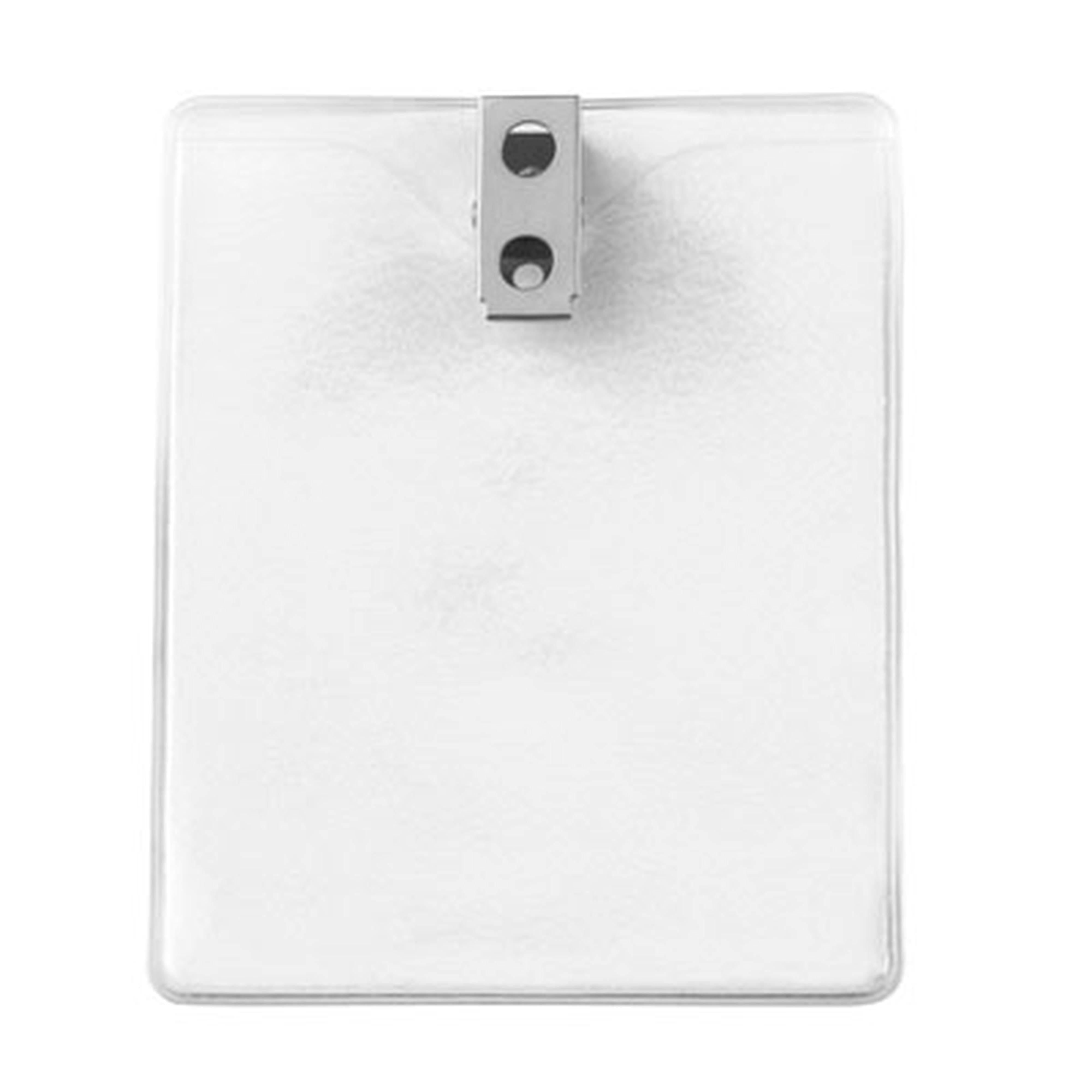 Orange Peel Texture Flexible Badge Holder with 2-Hole Clip Orange Peel Texture Flexible Badge Holder with 2-Hole Clip