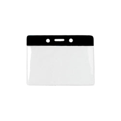 Flexible Horizontal Badge Holder with Color Bar - IDenticard.com