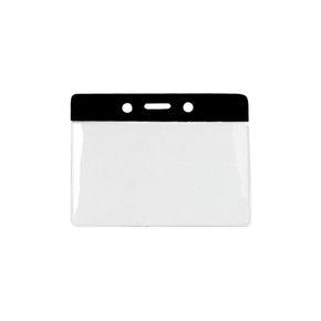 Flexible Horizontal Badge Holder with Color Bar - IDenticard.com