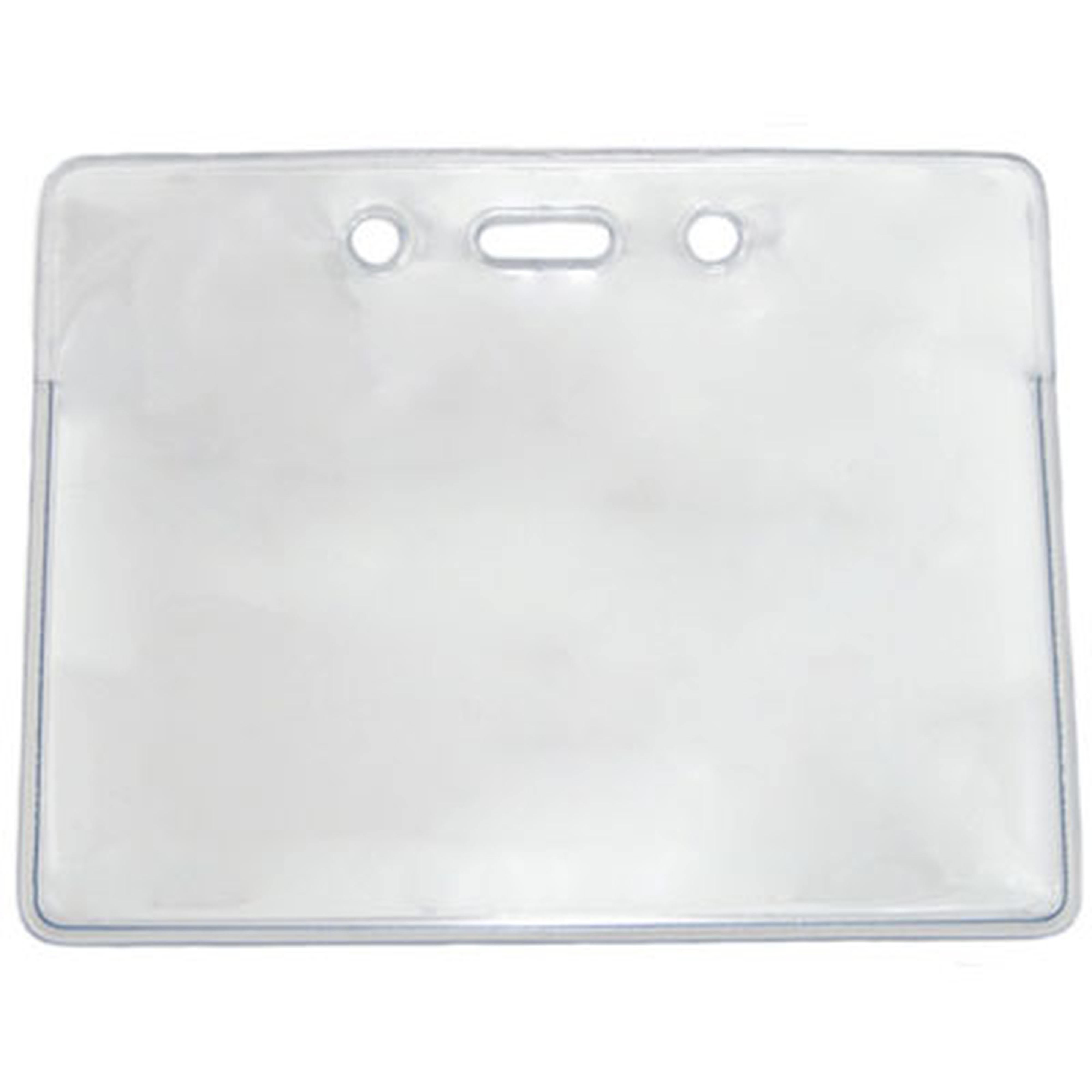 Flexible, Thin Horizontal Badge Holder, Credit Card Size Flexible, Thin Horizontal Badge Holder, Credit Card Size