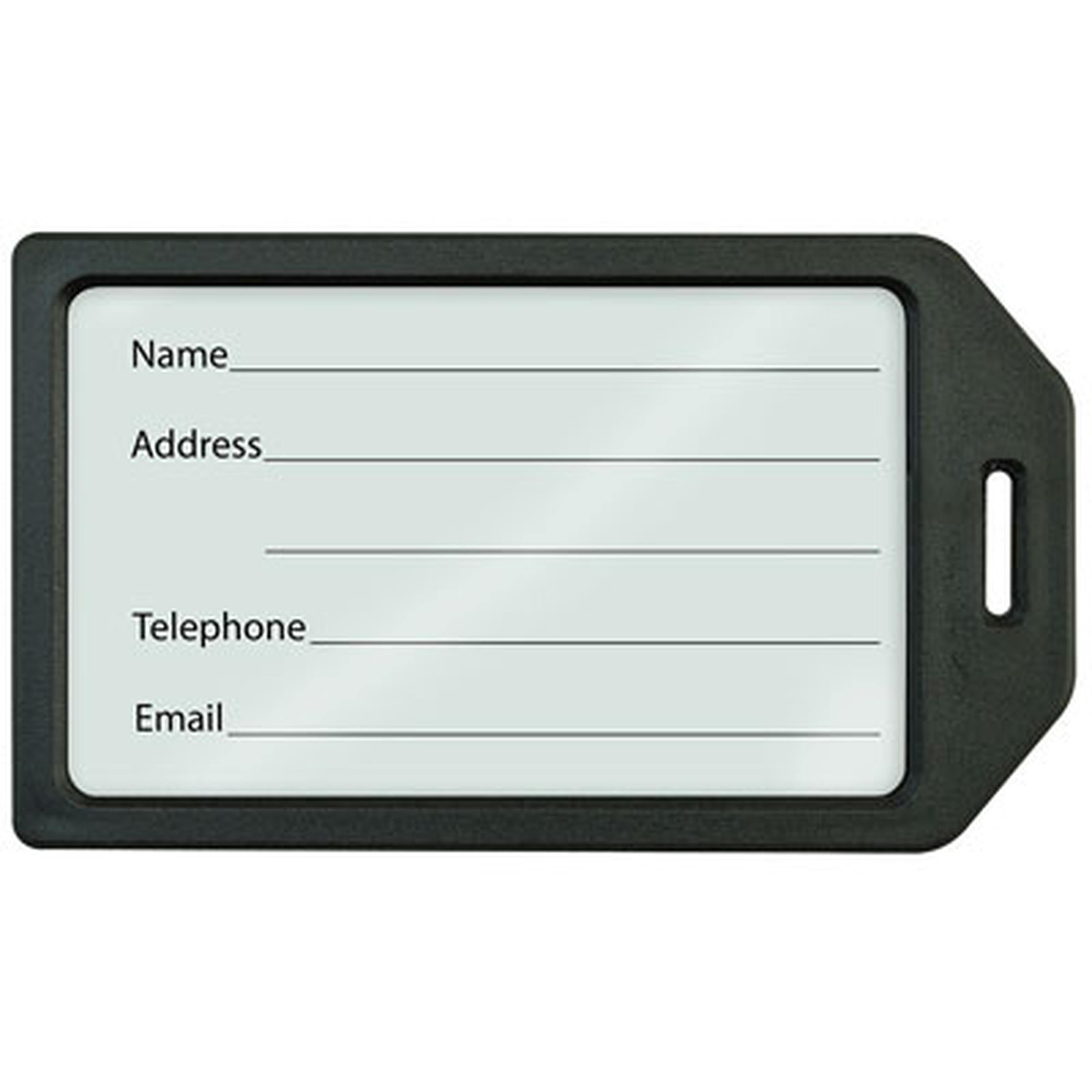 Rigid Plastic Luggage Travel Tag Holder Rigid Plastic Luggage Travel Tag Holder