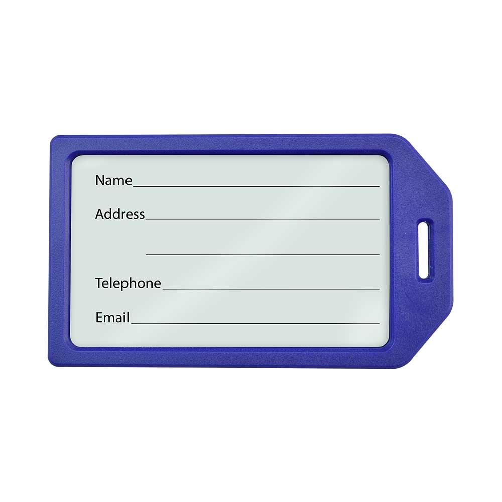 Rigid Plastic Luggage Travel Tag Holder Rigid Plastic Luggage Travel Tag Holder