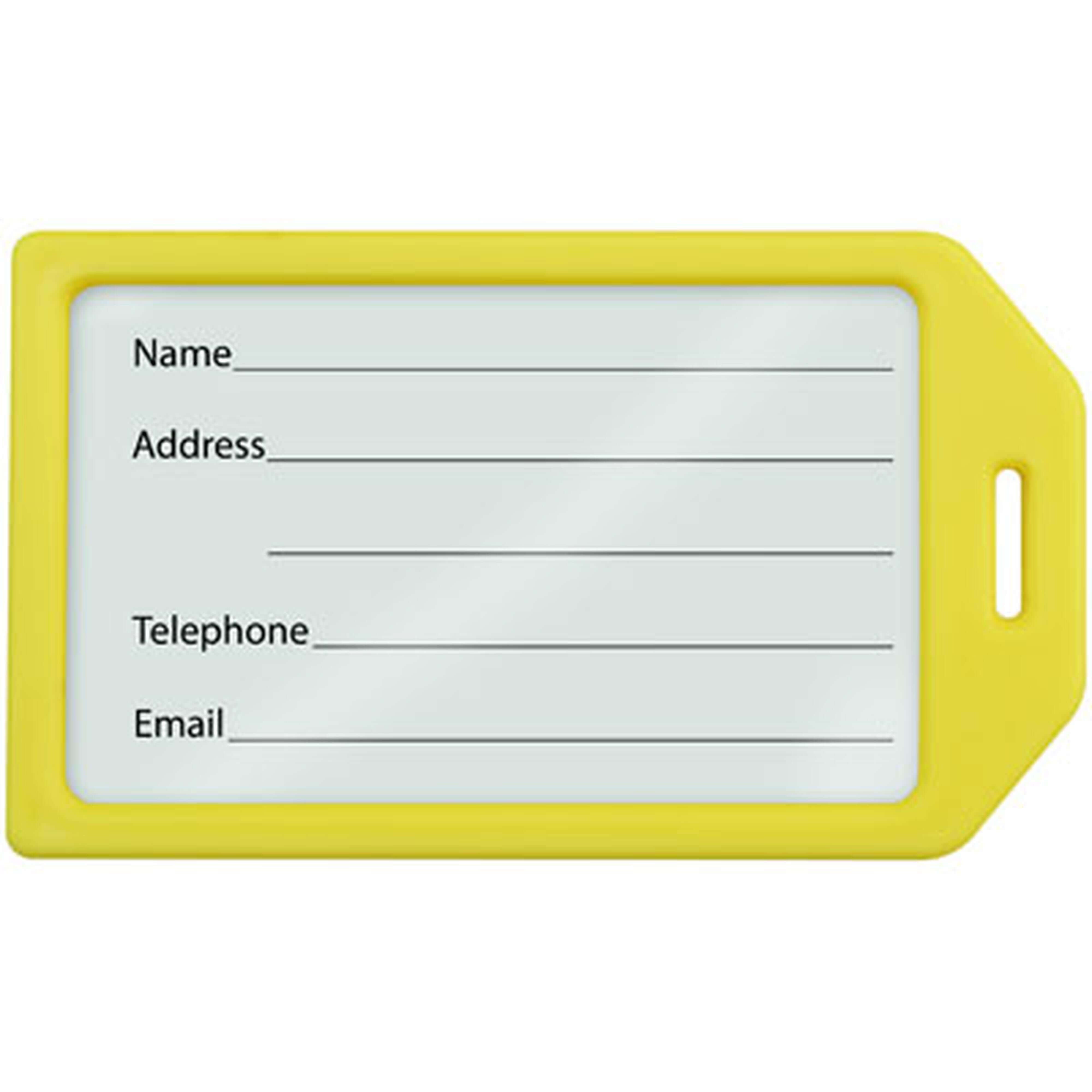 Rigid Plastic Luggage Travel Tag Holder Rigid Plastic Luggage Travel Tag Holder