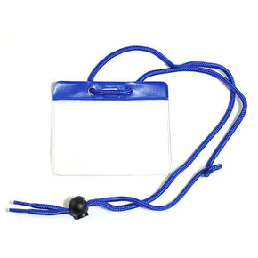 Vinyl Badge Holder with Color Bar and Neck Cord - IDenticard.com