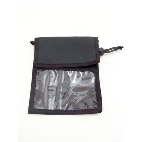 Multi-Pocket Credential Wallet with Neck Cord