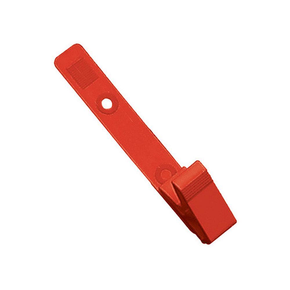 Plastic Strap Clip with Knurled Thumb-Grip Plastic Strap Clip with Knurled Thumb-Grip