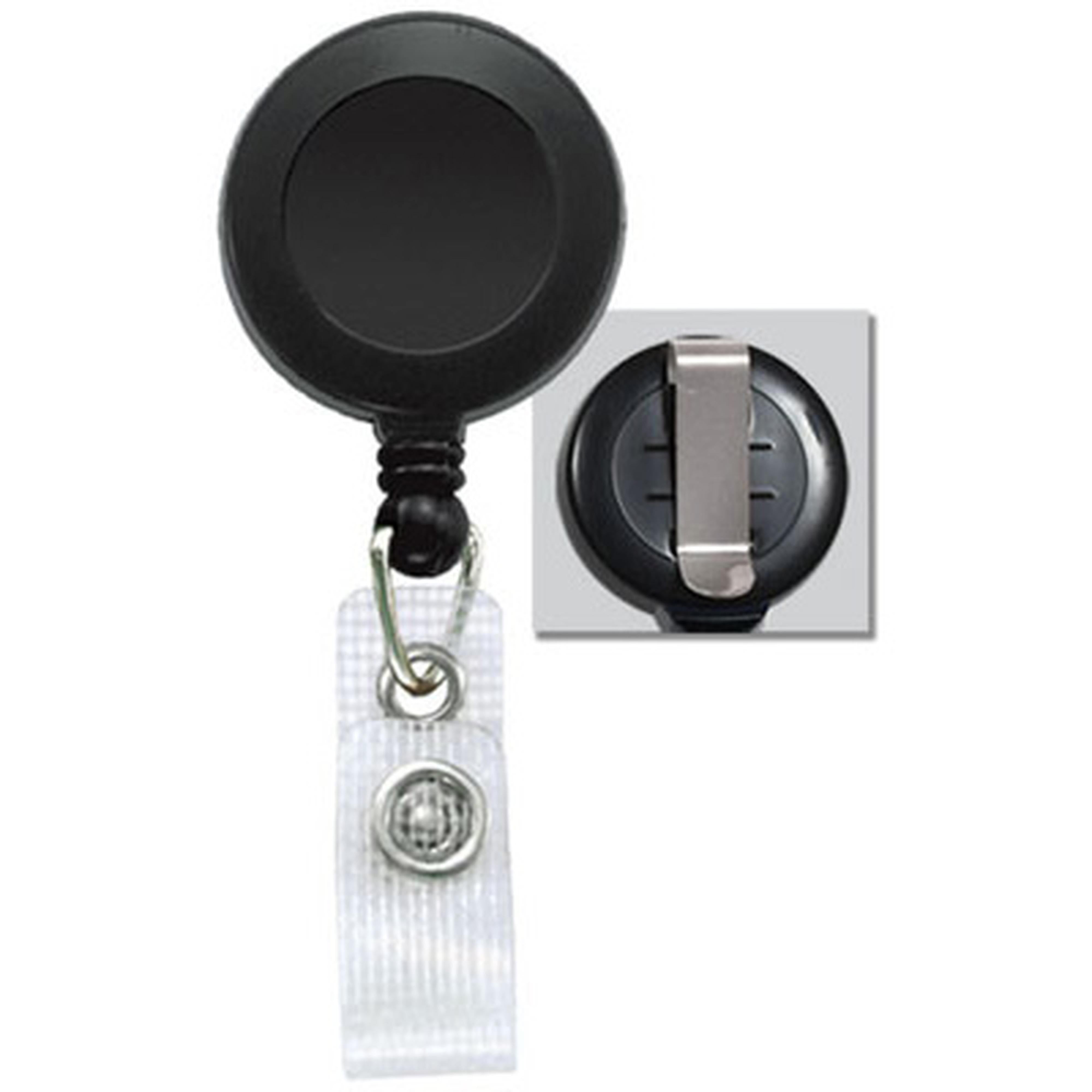 Round Retractable Badge Reel with Reinforced Vinyl Strap, Belt Clip(34 Round Retractable Badge Reel with Reinforced Vinyl Strap, Belt Clip(34
