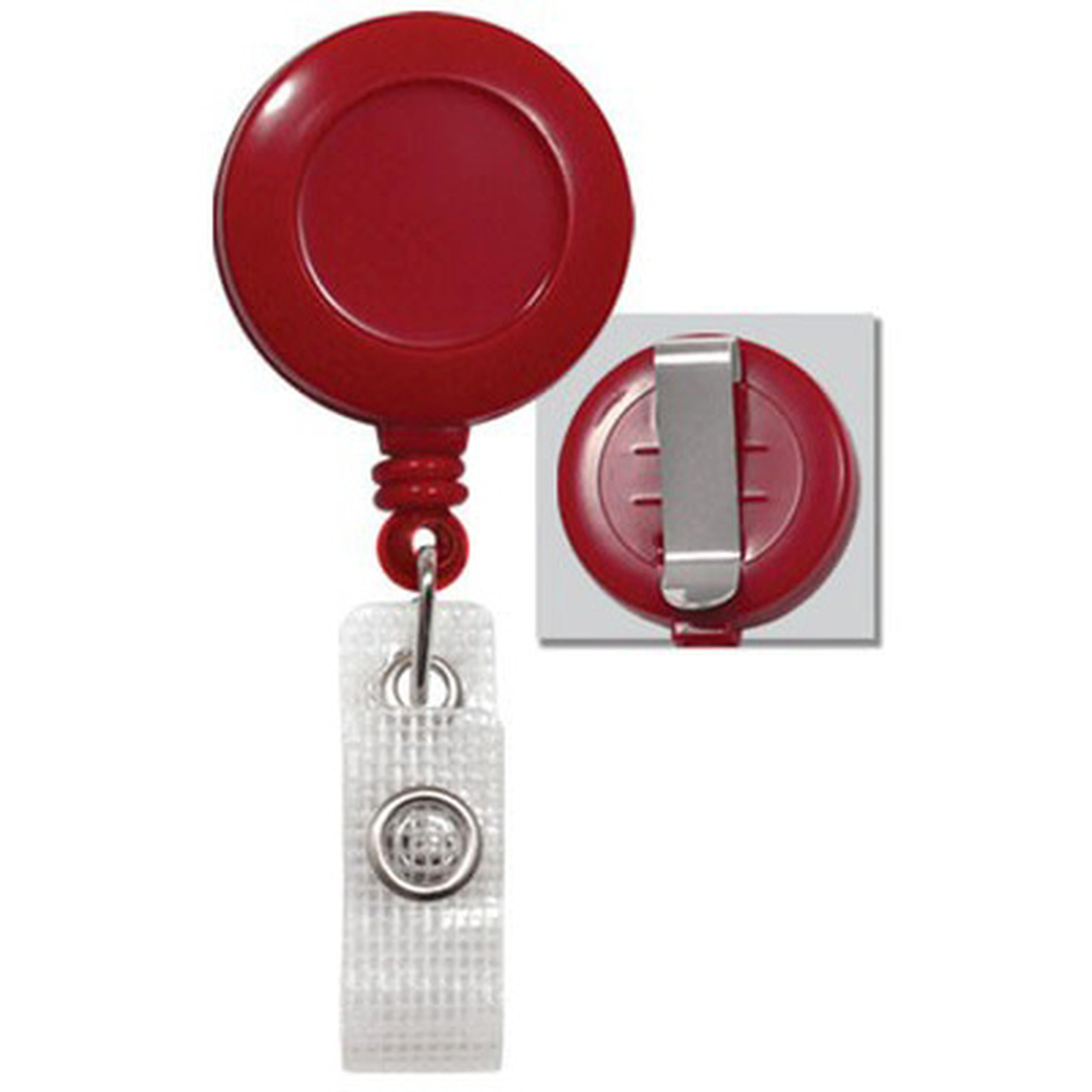 Round Retractable Badge Reel with Reinforced Vinyl Strap, Belt Clip(34 Round Retractable Badge Reel with Reinforced Vinyl Strap, Belt Clip(34