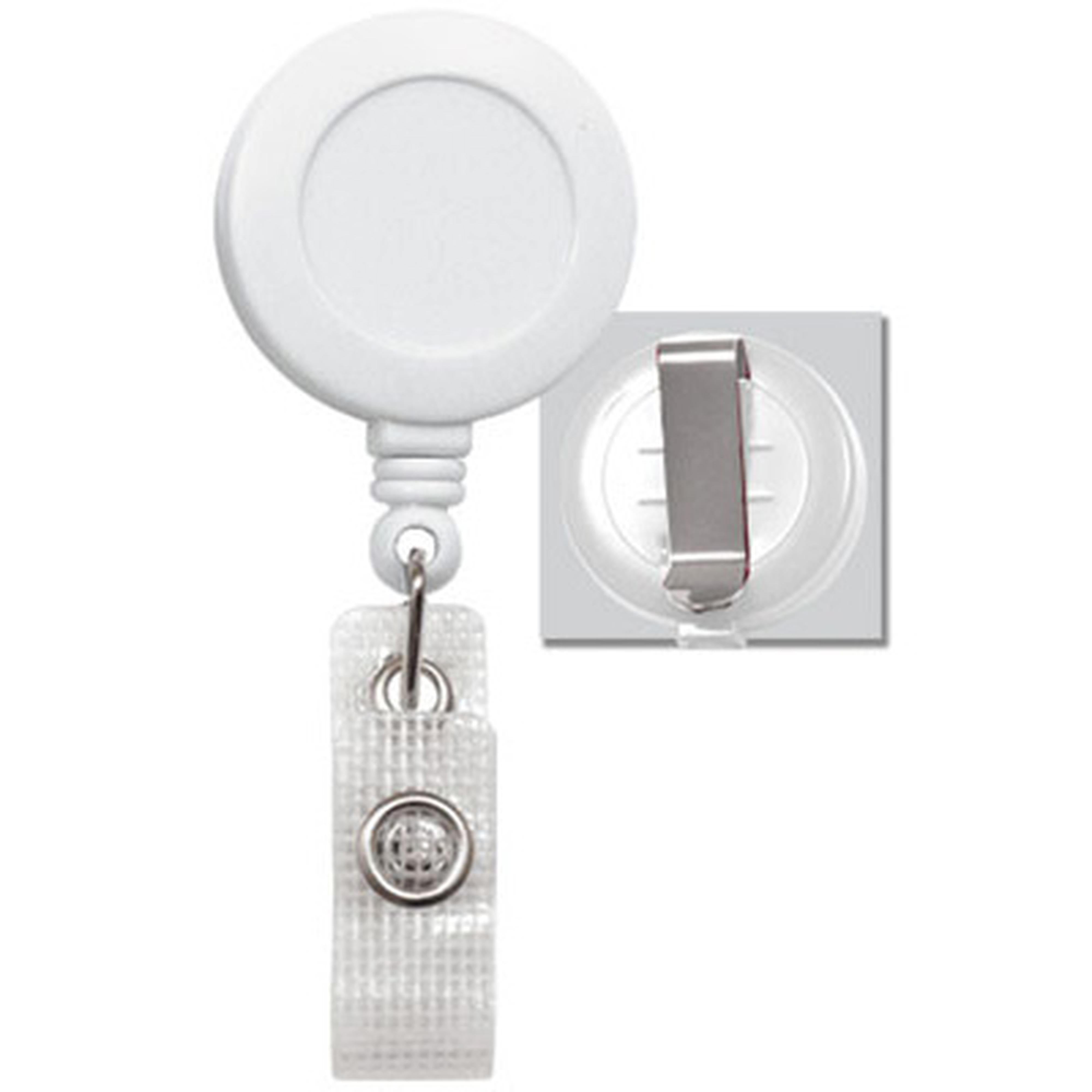 Round Retractable Badge Reel with Reinforced Vinyl Strap, Belt Clip(34 Round Retractable Badge Reel with Reinforced Vinyl Strap, Belt Clip(34