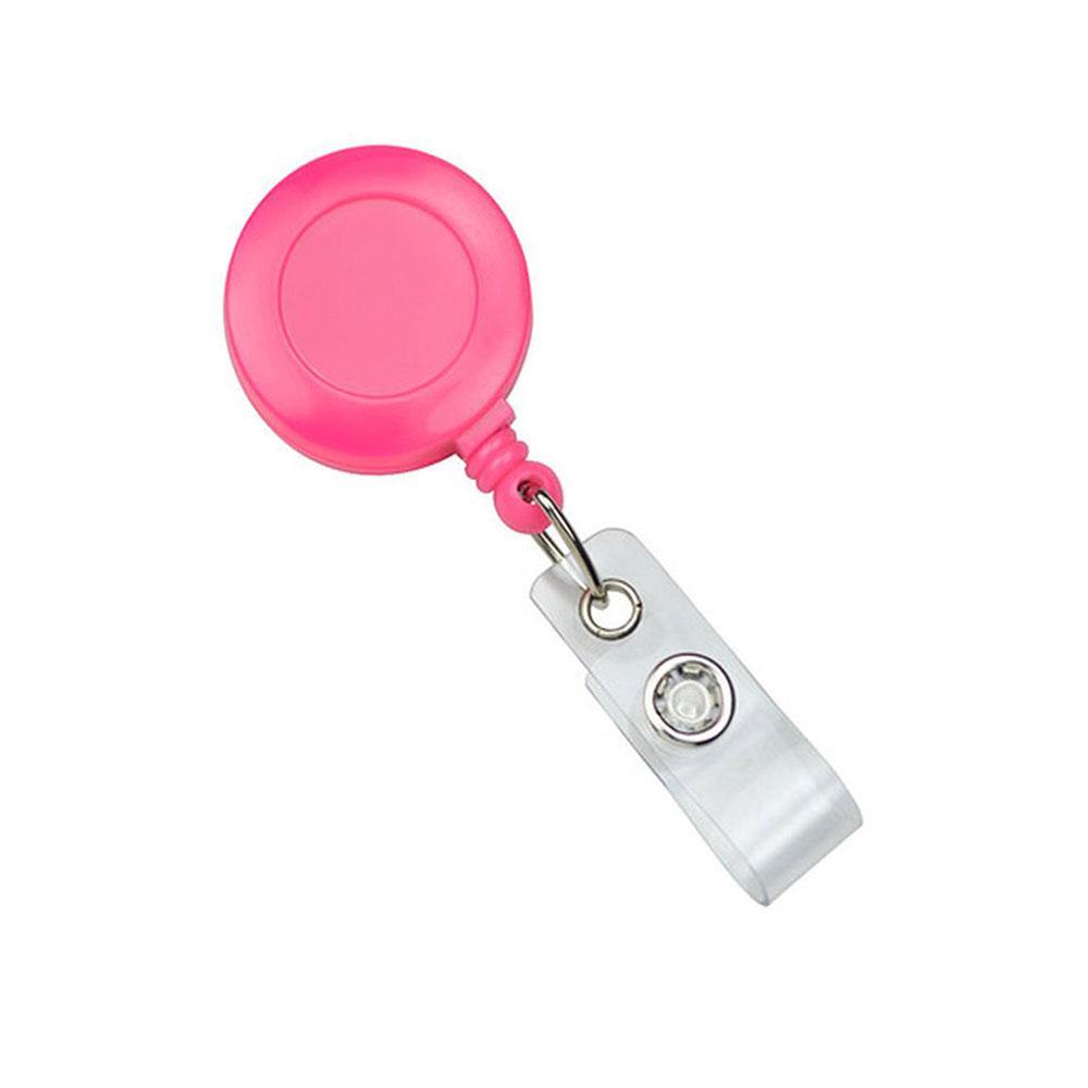 Neon Badge Reels with Clear Vinyl Strap Neon Badge Reels with Clear Vinyl Strap