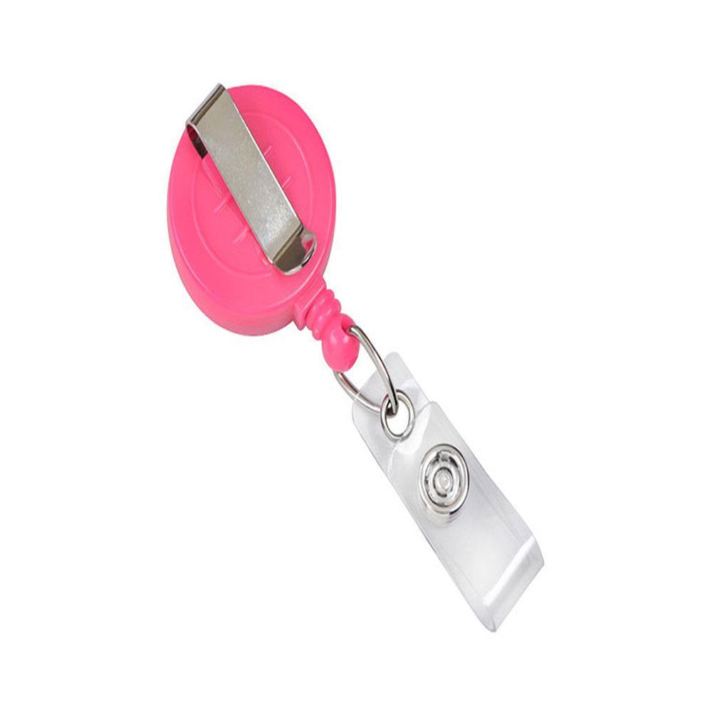 Neon Badge Reels with Clear Vinyl Strap Neon Badge Reels with Clear Vinyl Strap
