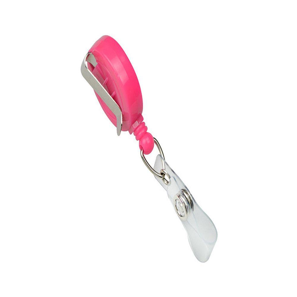 Neon Badge Reels with Clear Vinyl Strap Neon Badge Reels with Clear Vinyl Strap