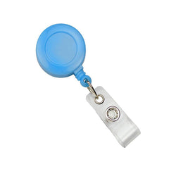 Neon Badge Reels with Clear Vinyl Strap - IDenticard.com