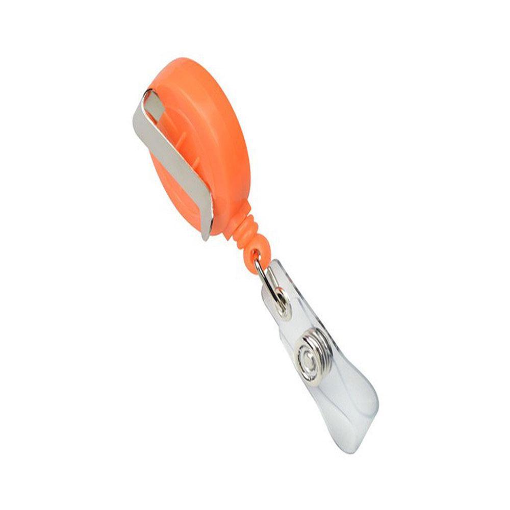 Neon Badge Reels with Clear Vinyl Strap Neon Badge Reels with Clear Vinyl Strap
