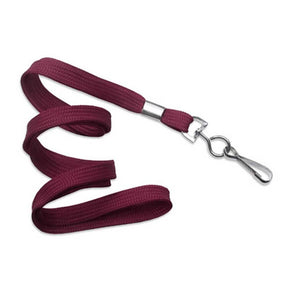 3/8" Tubular Lanyard with Nickel-Plated End Fitting - IDenticard.com