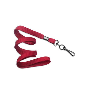 3/8" Tubular Lanyard with Black Oxidized End Fitting - IDenticard.com