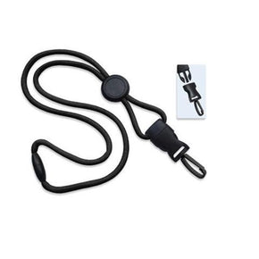 1/4" Round Breakaway Lanyard with DTACH End Fitting - IDenticard.com