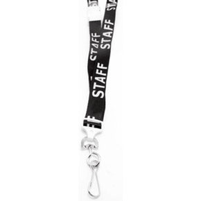 5/8" Pre-Printed "STAFF" Lanyard - IDenticard.com