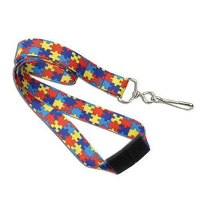 3/4" Autism Awareness Lanyard - IDenticard.com