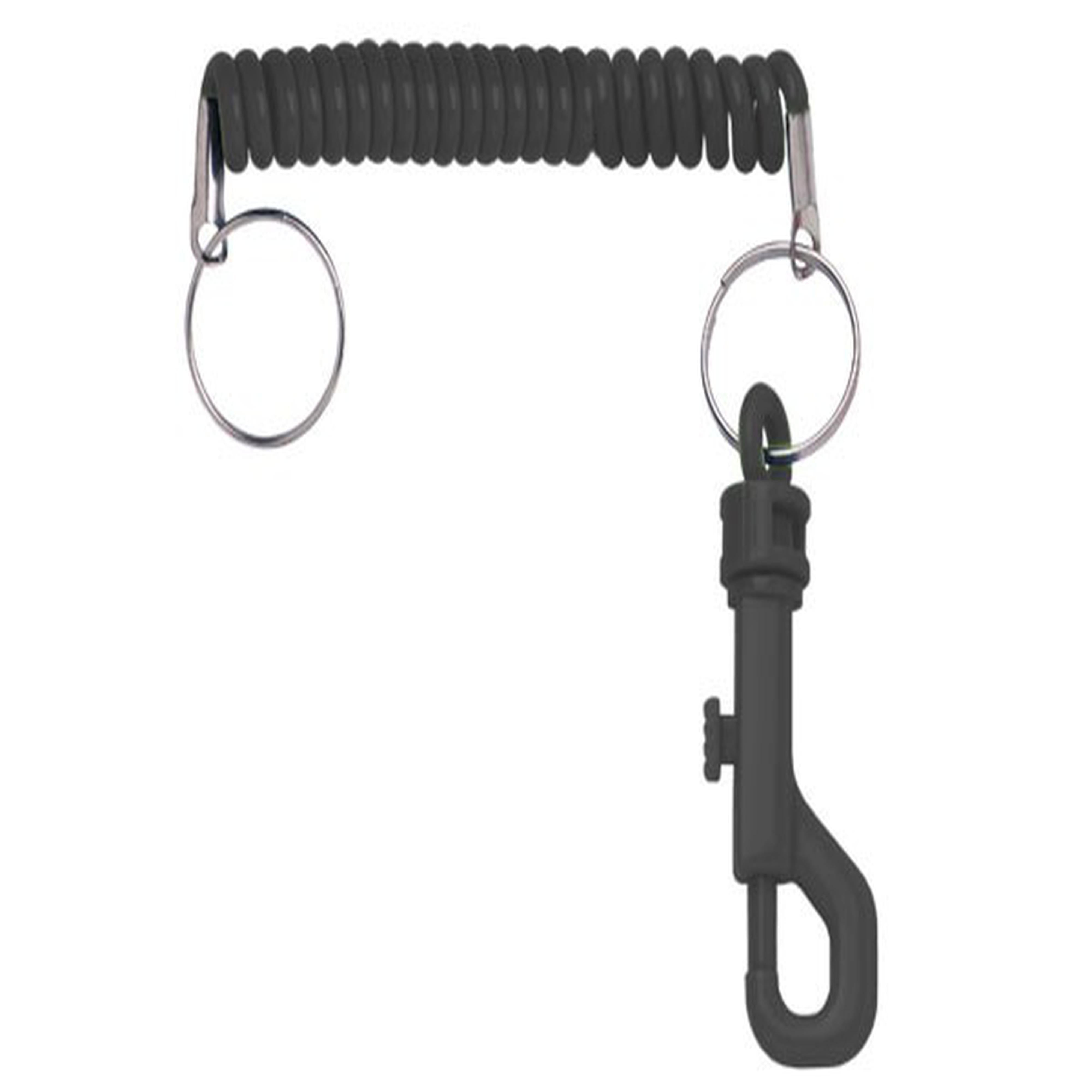 Black Universal Heavy Duty Expandable Nylon Coil Cord Black Universal Heavy Duty Expandable Nylon Coil Cord