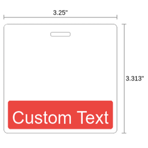 Custom Badge Buddies Horiz Wide DC 3-1/4" x 3-5/16" - IDenticard.com