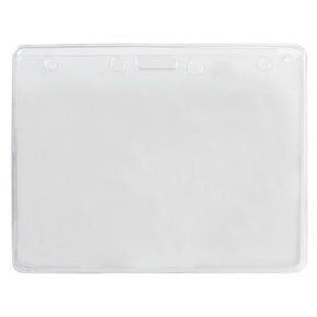 Economy Vinyl Horizontal Badge Holder, 4" x 3" - IDenticard.com