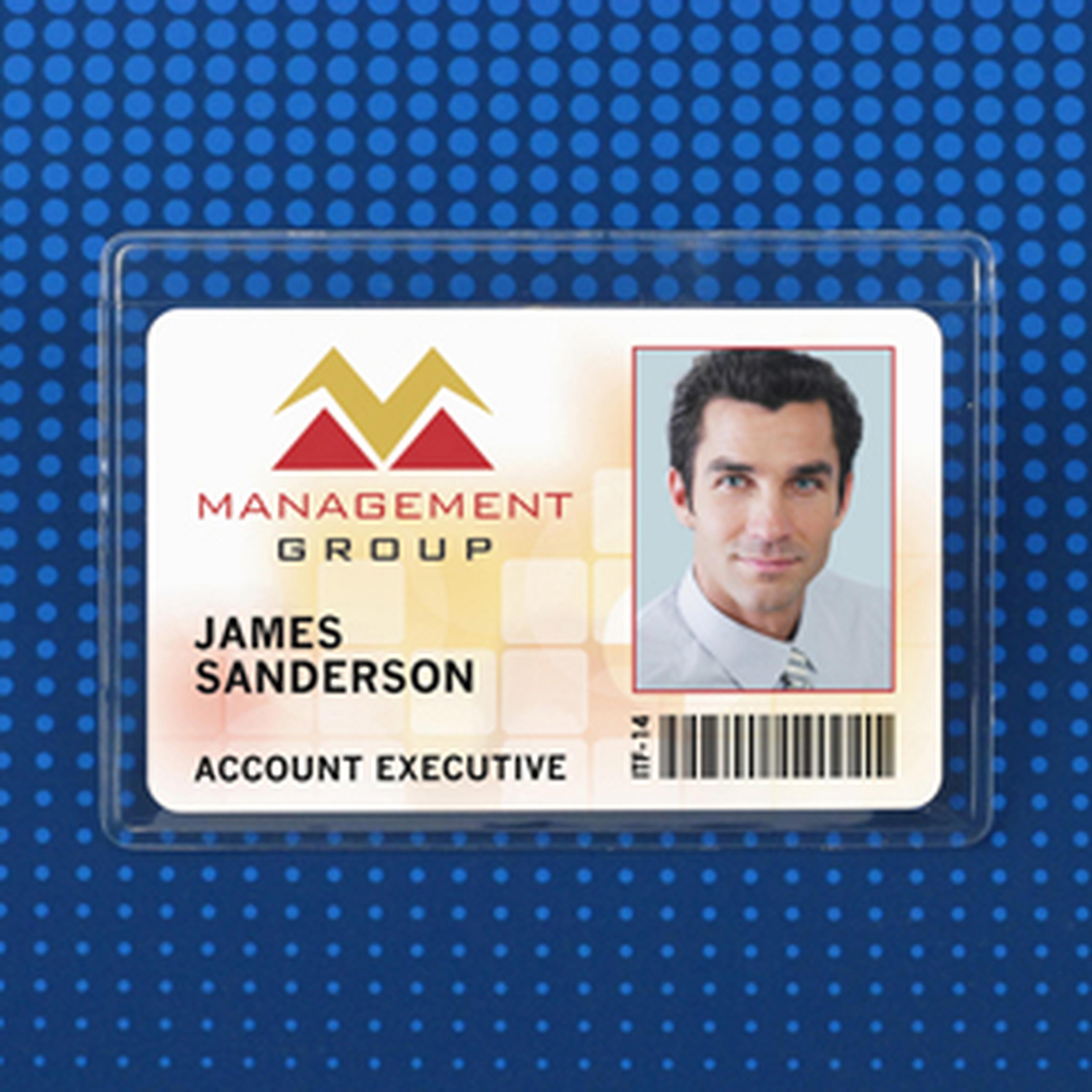 Flexible Horizontal Clip-on Badge Holder, Credit Card Size Flexible Horizontal Clip-on Badge Holder, Credit Card Size