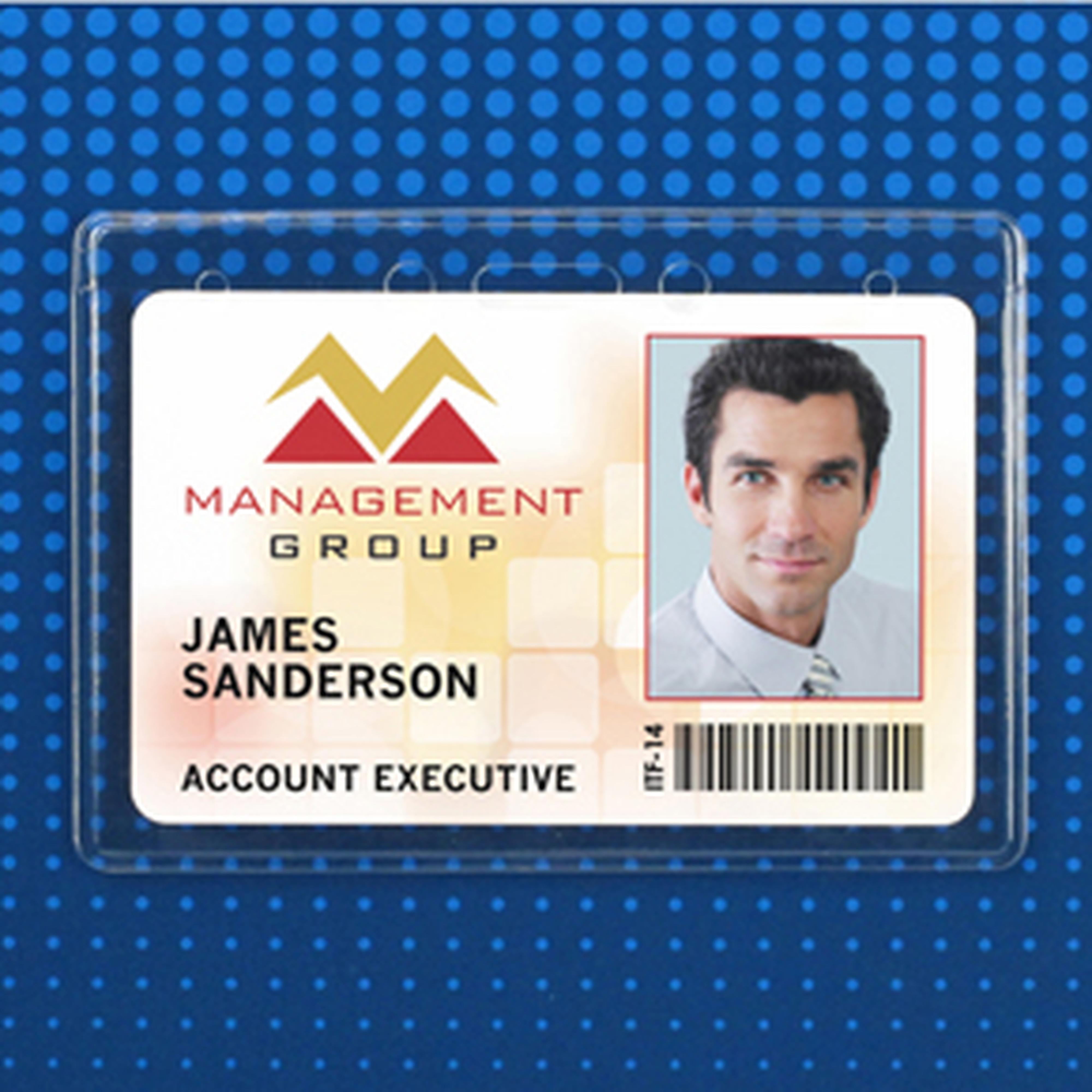 Flexible Horizontal Badge Holder, Credit card Size Flexible Horizontal Badge Holder, Credit card Size