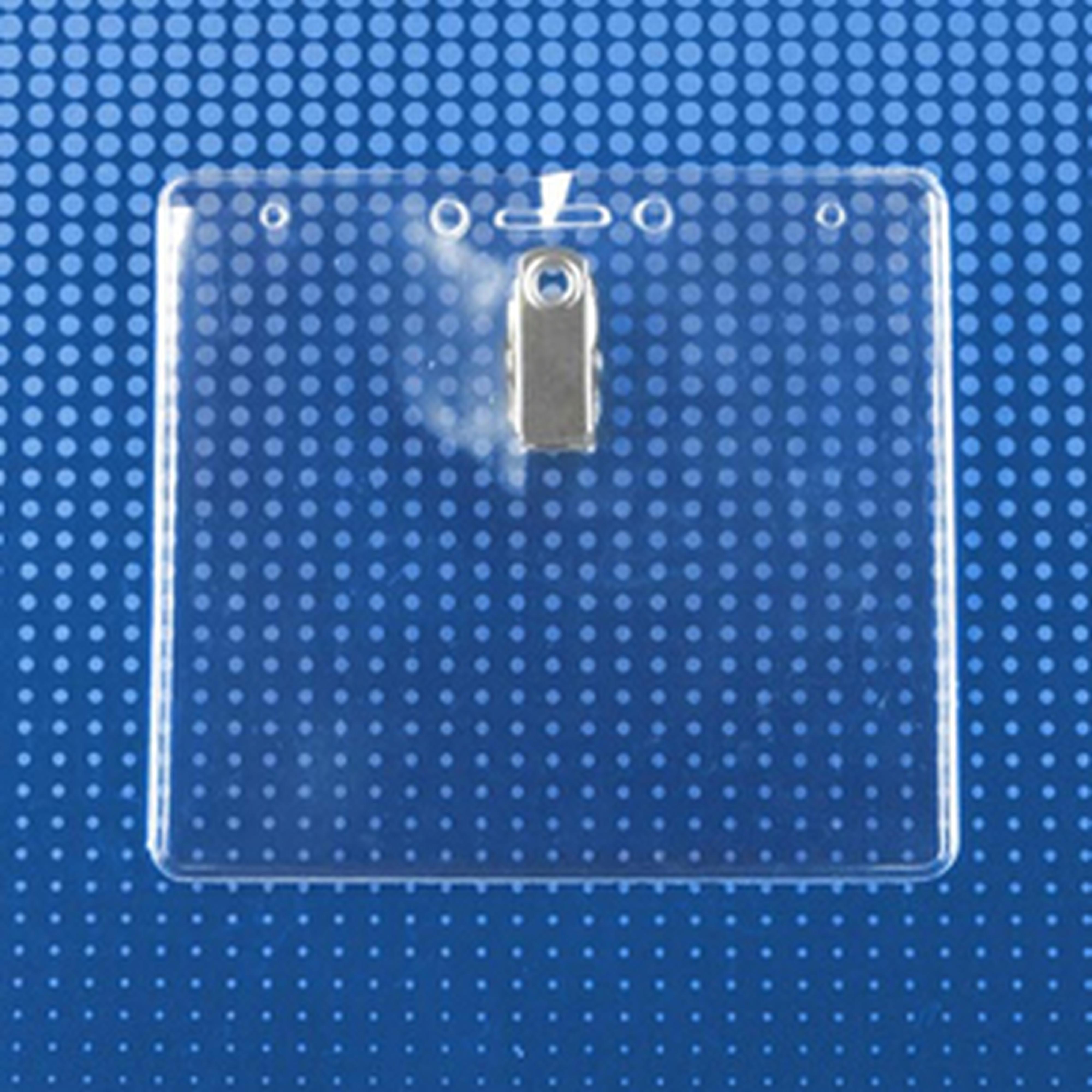 Flexible Horizontal Badge Holder with Rotating Clip Flexible Horizontal Badge Holder with Rotating Clip