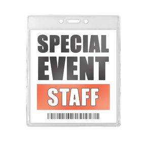 Flexible One Pocket Badge Holder, Event Size