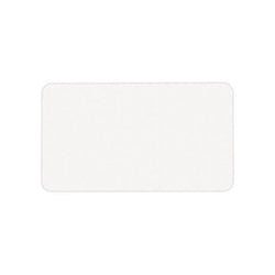 White Non-Expiring Visitor Badge - Adhesive, Thermal Printable (Box of 1000) - IDenticard.com