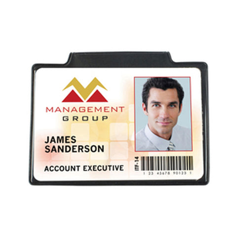 Horizontal Magnetic Badge Card Holder