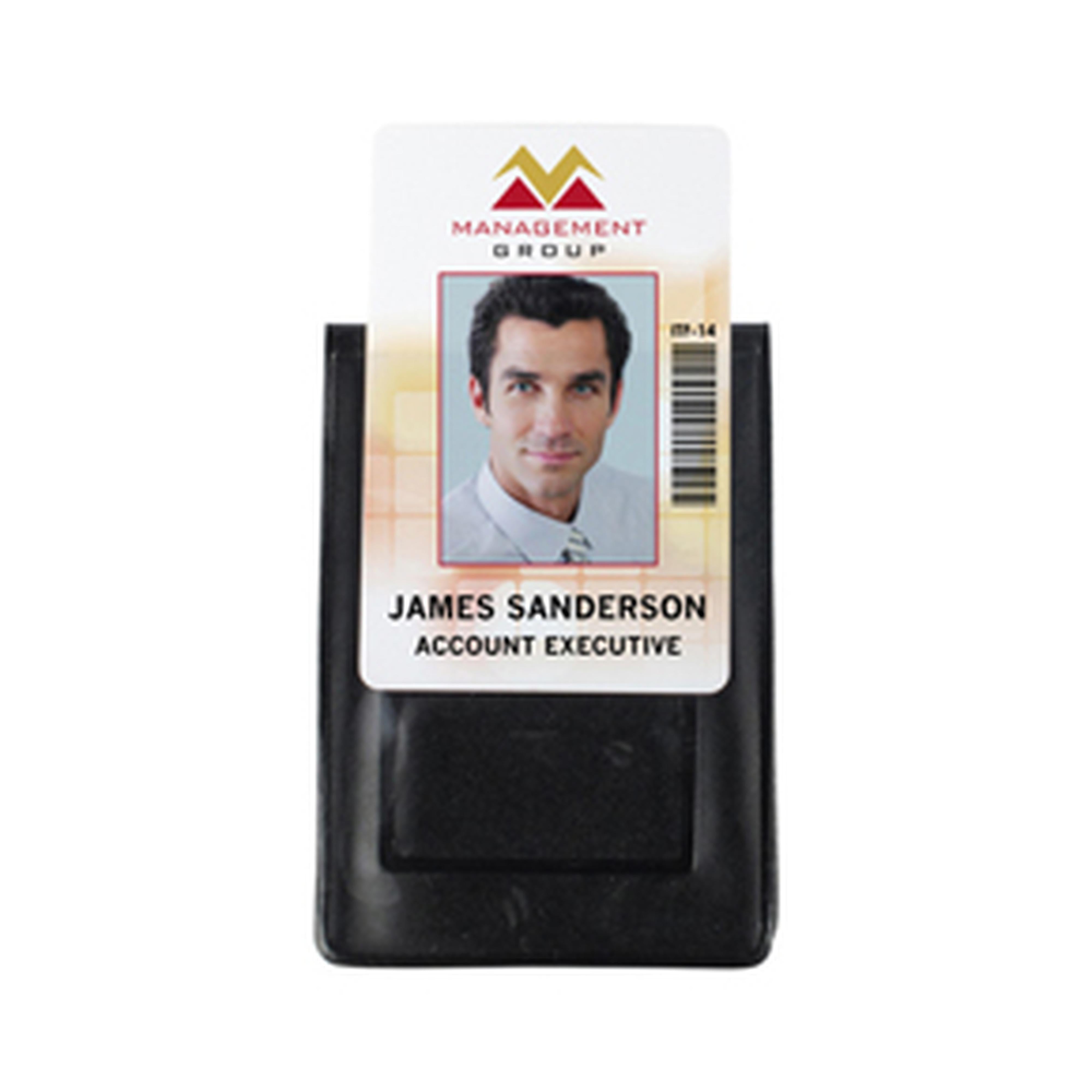 Vertical Two Pocket Magnetic Badge Holder, Credit Card Size Vertical Two Pocket Magnetic Badge Holder, Credit Card Size