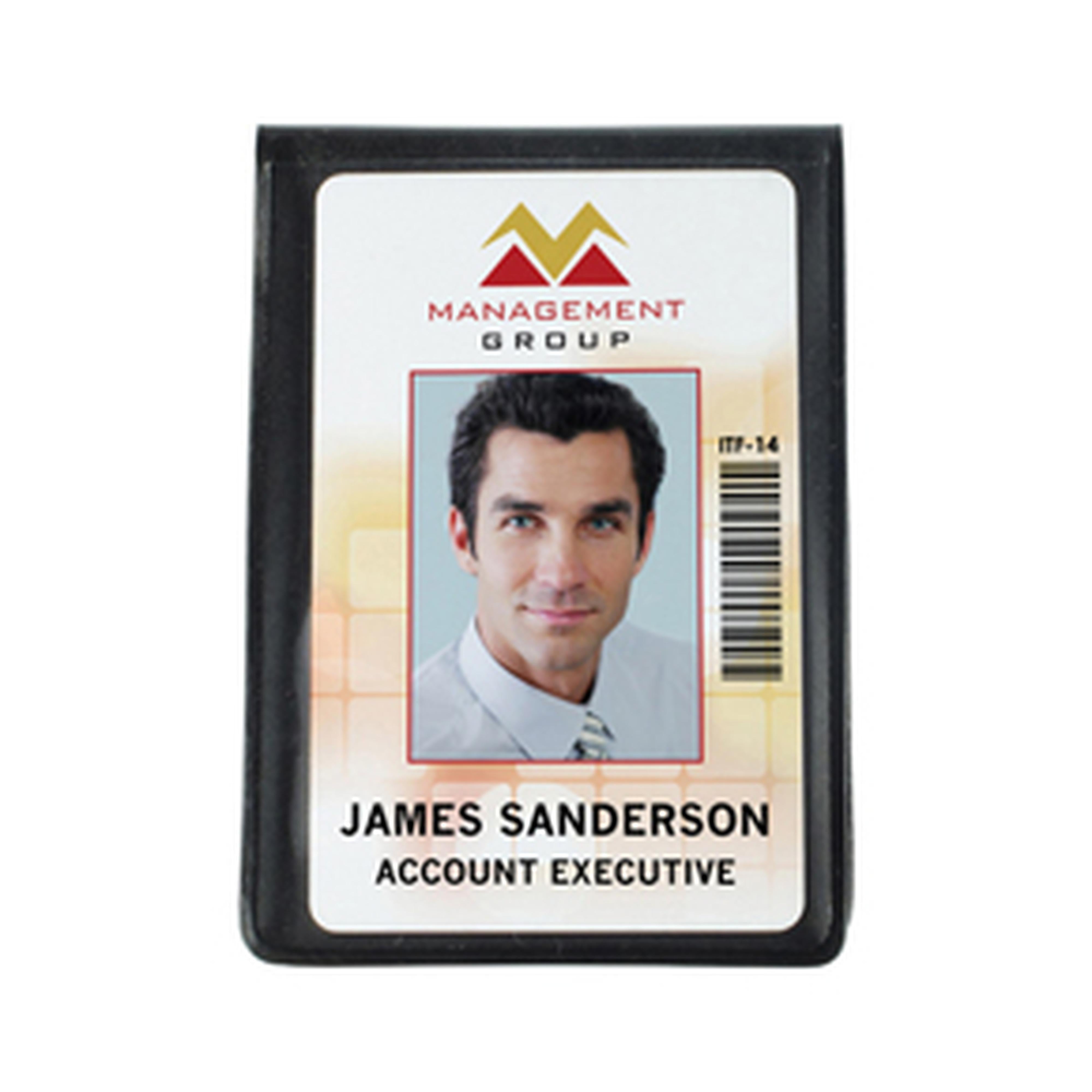 Vertical Two Pocket Magnetic Badge Holder, Credit Card Size Vertical Two Pocket Magnetic Badge Holder, Credit Card Size