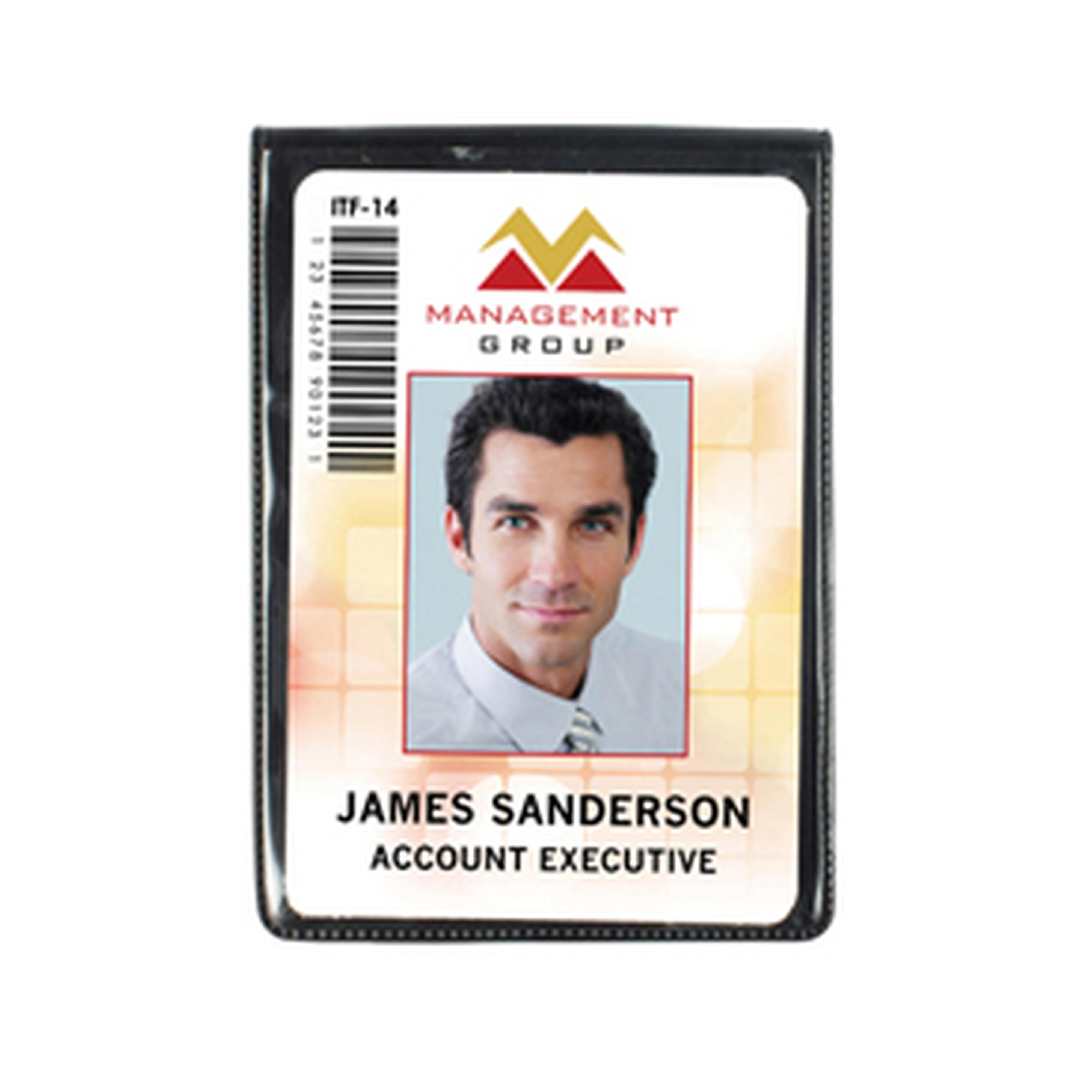 Flexible Magnetic Badge Holder with Large Flap Flexible Magnetic Badge Holder with Large Flap