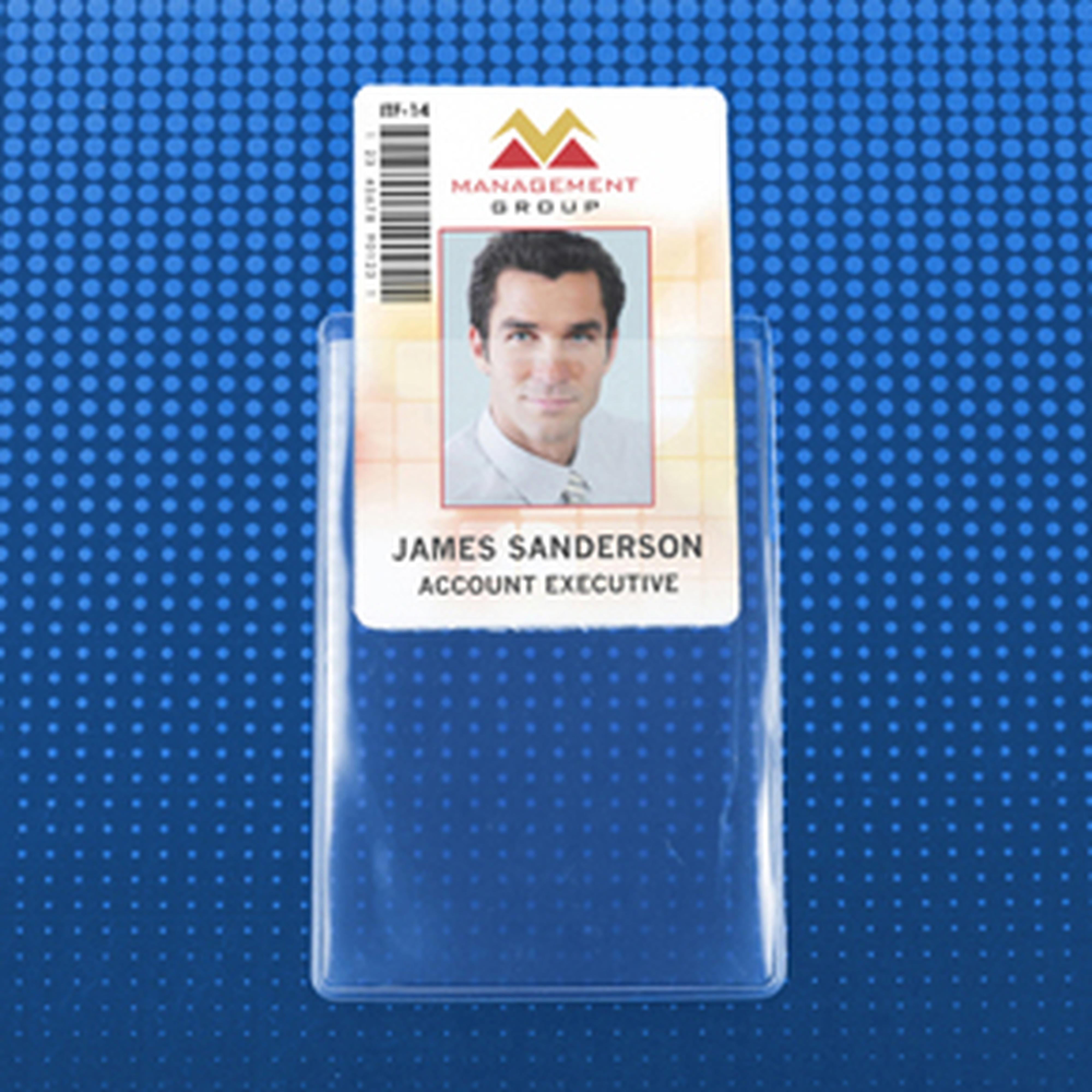 Flexible Vertical S-Series Badge Holder, Government Card Size Flexible Vertical S-Series Badge Holder, Government Card Size
