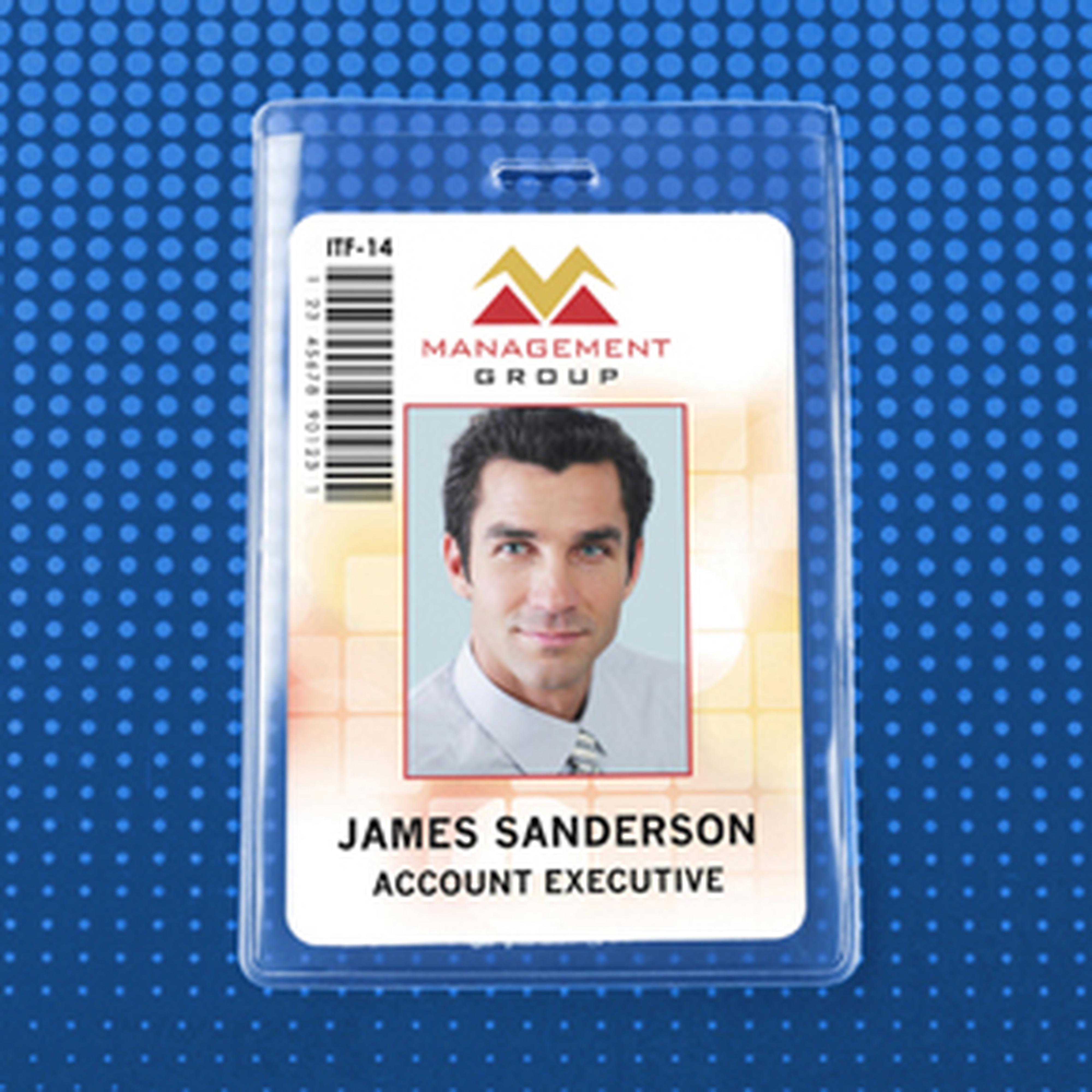 Flexible Vertical S-Series Badge Holder, Government Card Size Flexible Vertical S-Series Badge Holder, Government Card Size