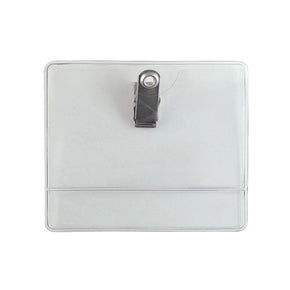 Premium Vinyl Clip-on Horizontal Display Holder, 3-5/8" x 2-3/8" - IDenticard.com