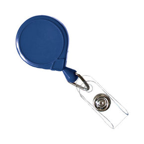 Mini-Bak Badge Reel with Clear Vinyl Strap and Slide Clip - IDenticard.com
