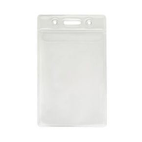 Flexible Badge Holder with Flap Closure, Credit Card Size