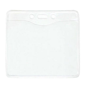 Premium Flexible Badge Holder with Slot and Chain Holes, Thumb Notch