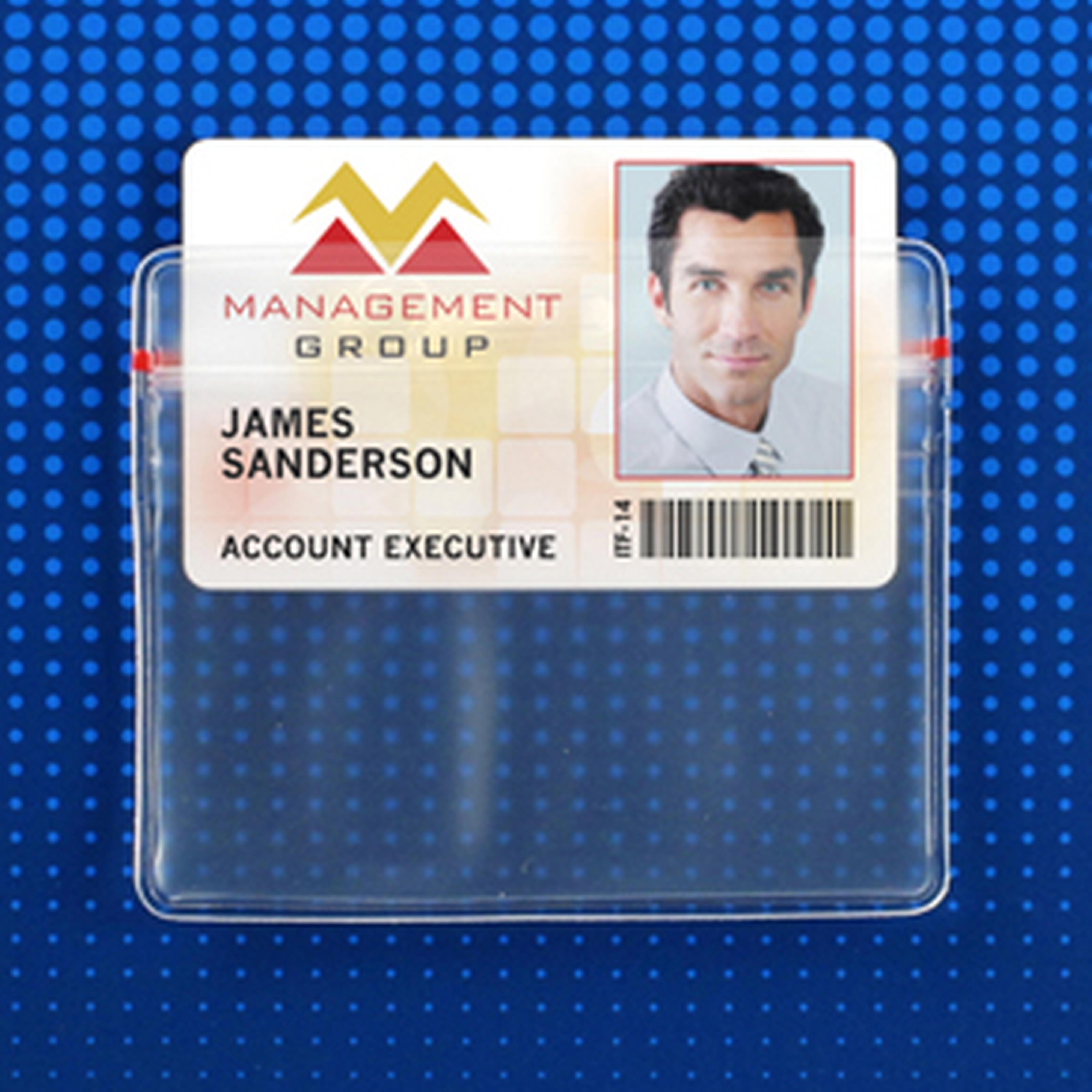 Flexible Badge Holder with Resealable Closure, Credit Card Size Flexible Badge Holder with Resealable Closure, Credit Card Size