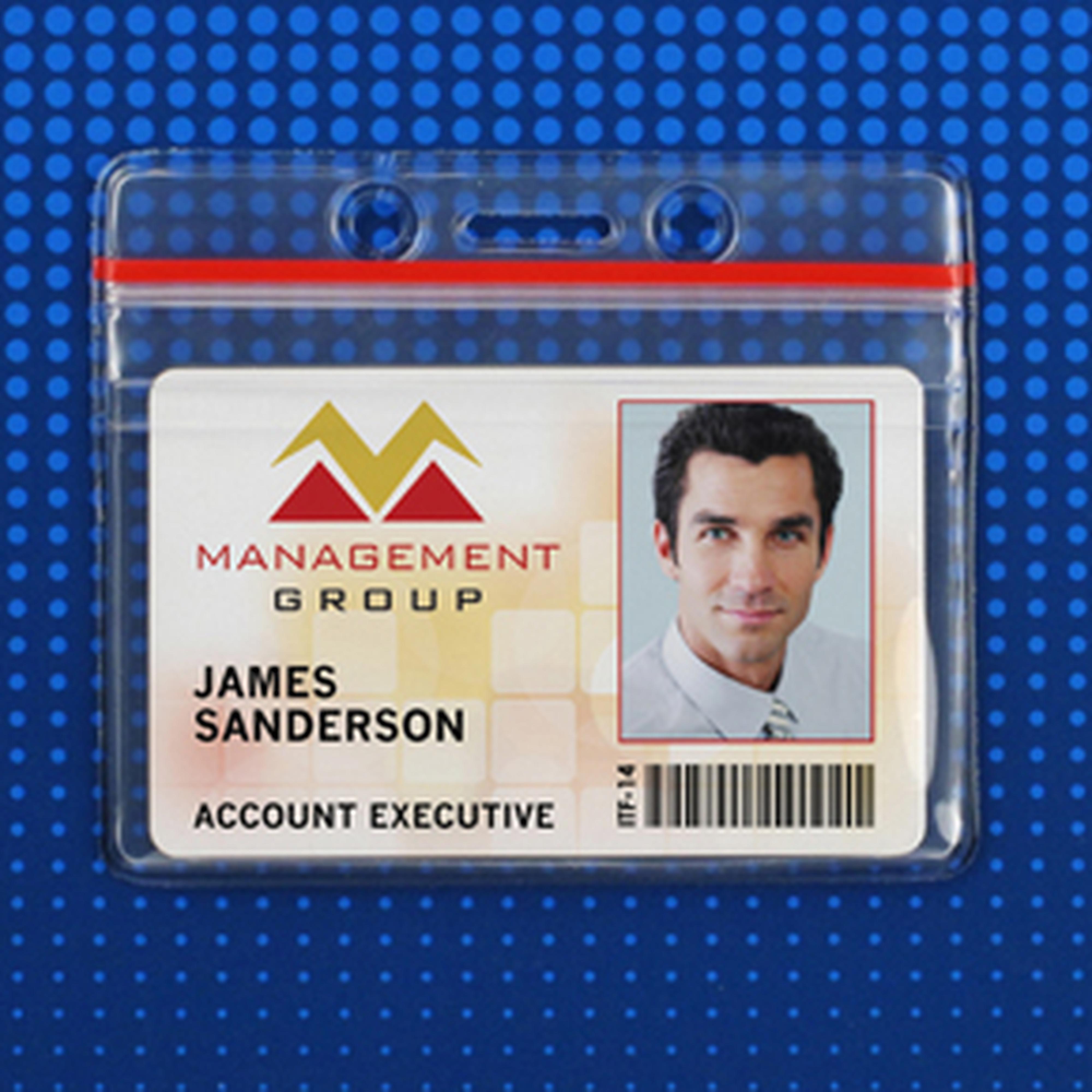 Flexible Badge Holder with Resealable Closure, Credit Card Size Flexible Badge Holder with Resealable Closure, Credit Card Size