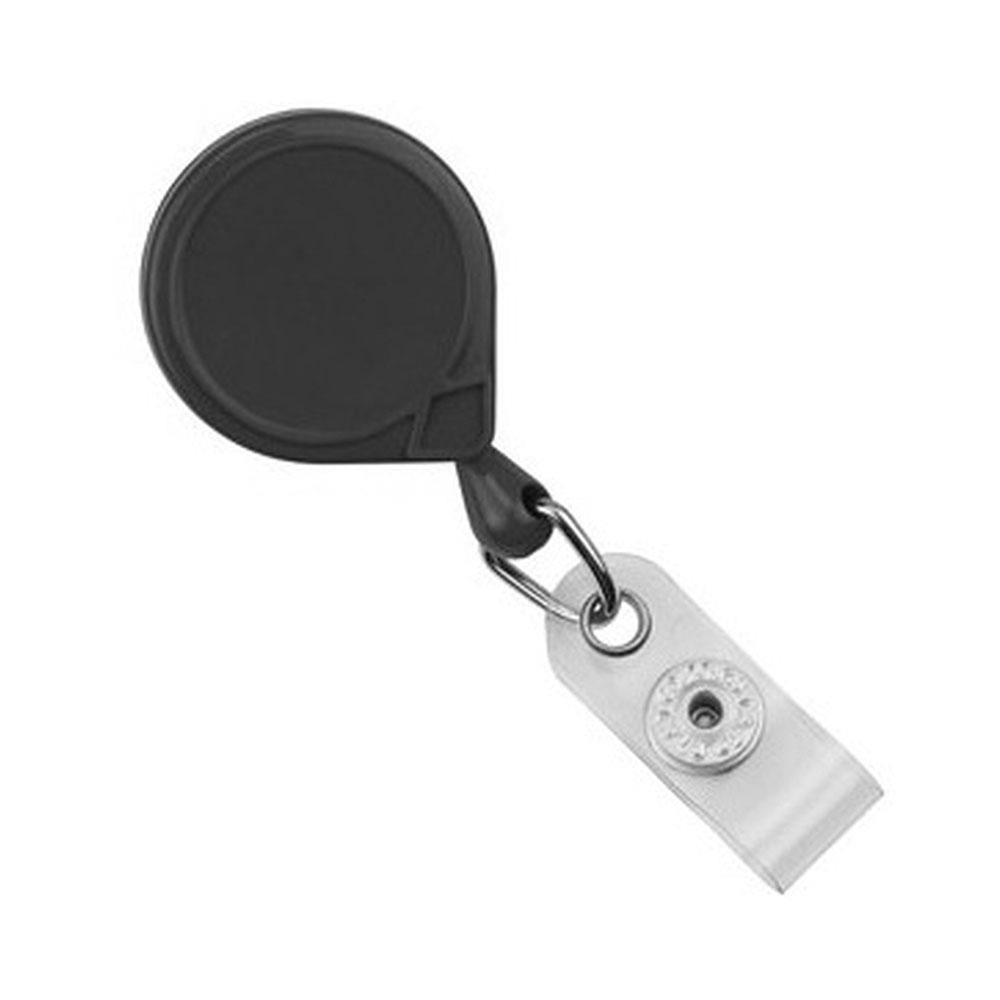 Mini-Bak Badge Reel with Clear Vinyl Strap and Swivel Clip Mini-Bak Badge Reel with Clear Vinyl Strap and Swivel Clip