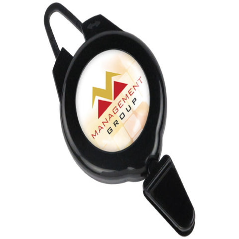 Ski-Sport Pass Retractable Badge Reel with Clip/Snap Closure, Flex Hook (29-1/2