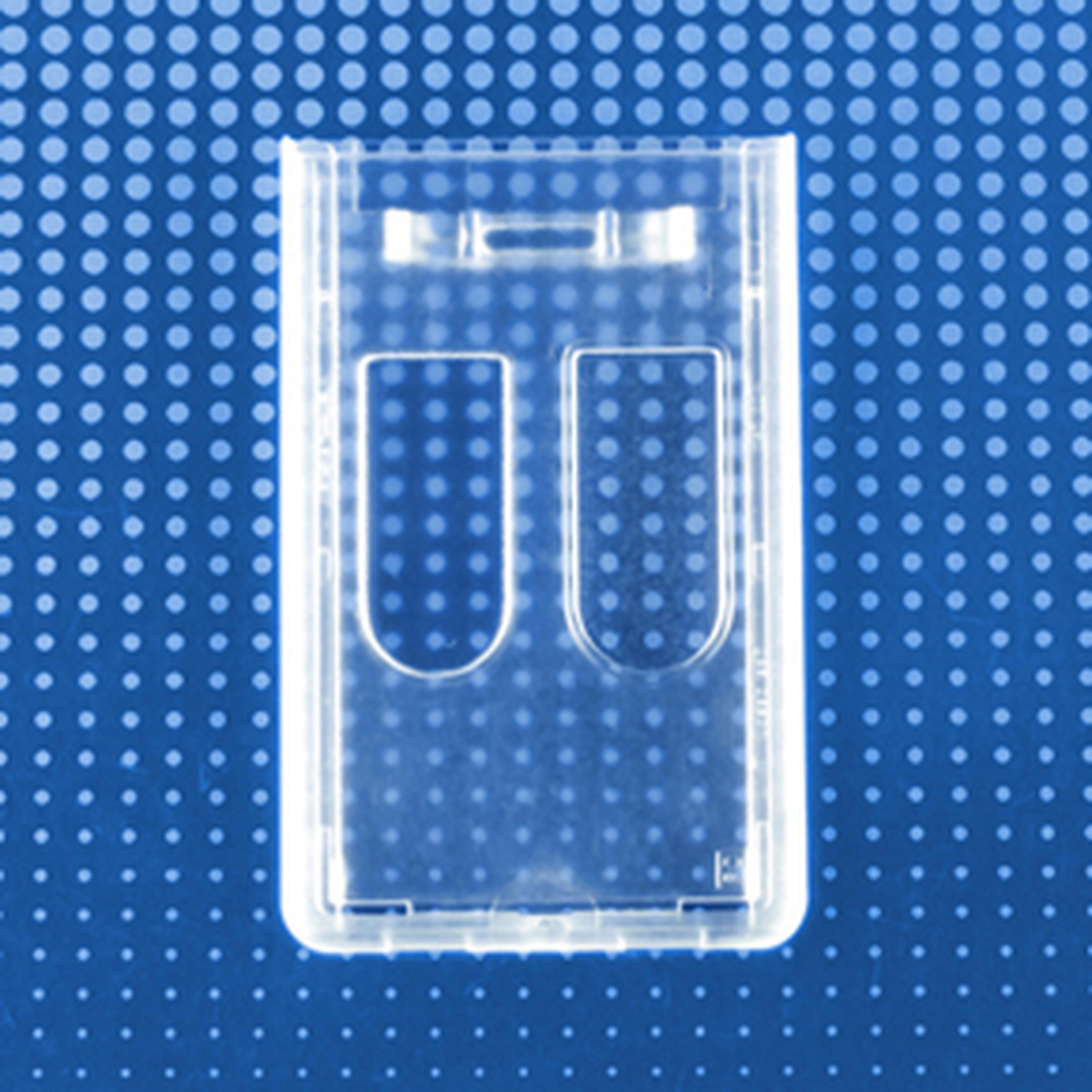 Rigid Plastic Vertical Two-Card Top Loading Badge Holder, Pack of 100 Rigid Plastic Vertical Two-Card Top Loading Badge Holder, Pack of 100